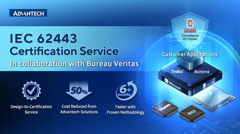 Advantech ra mắt dịch vụ chứng nhận IEC 62443 để giúp khách hàng giải quyết các thách thức về bảo mật IoT với chi phí thấp hơn